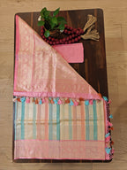 Pink Tissue Kora Silk
