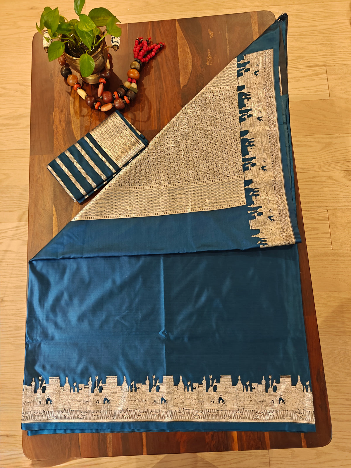 Navy Blue Katan Silk